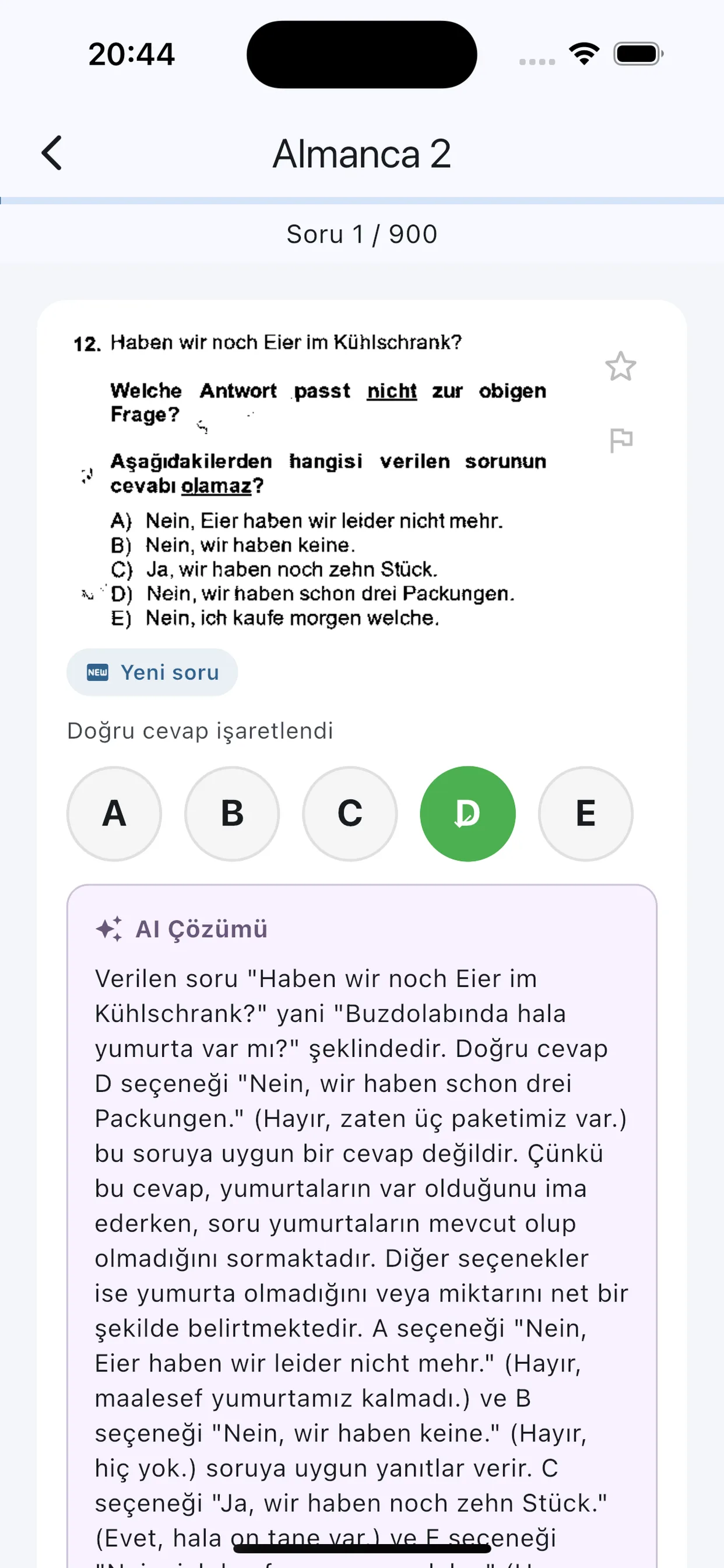 AÖF Pusula app screen 3