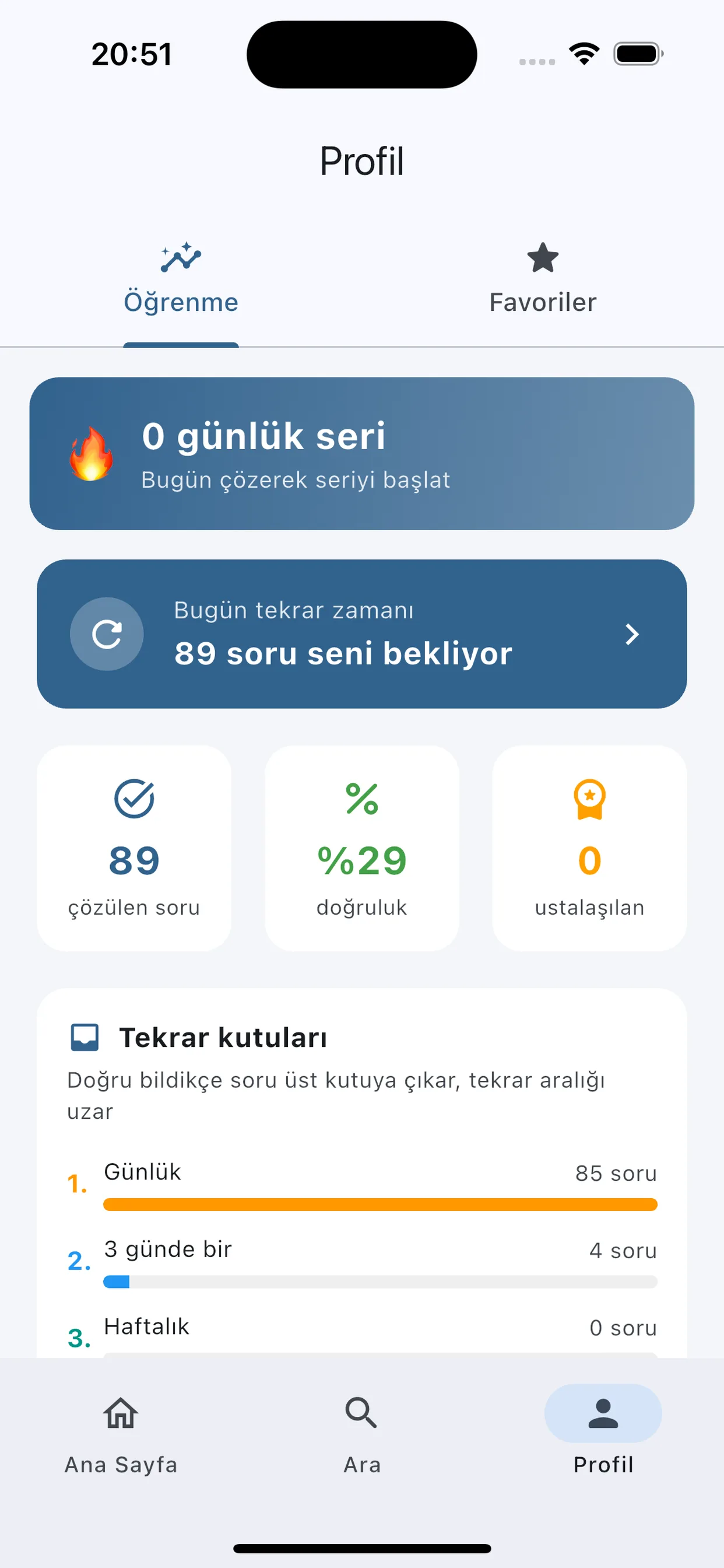 AÖF Pusula app screen 4