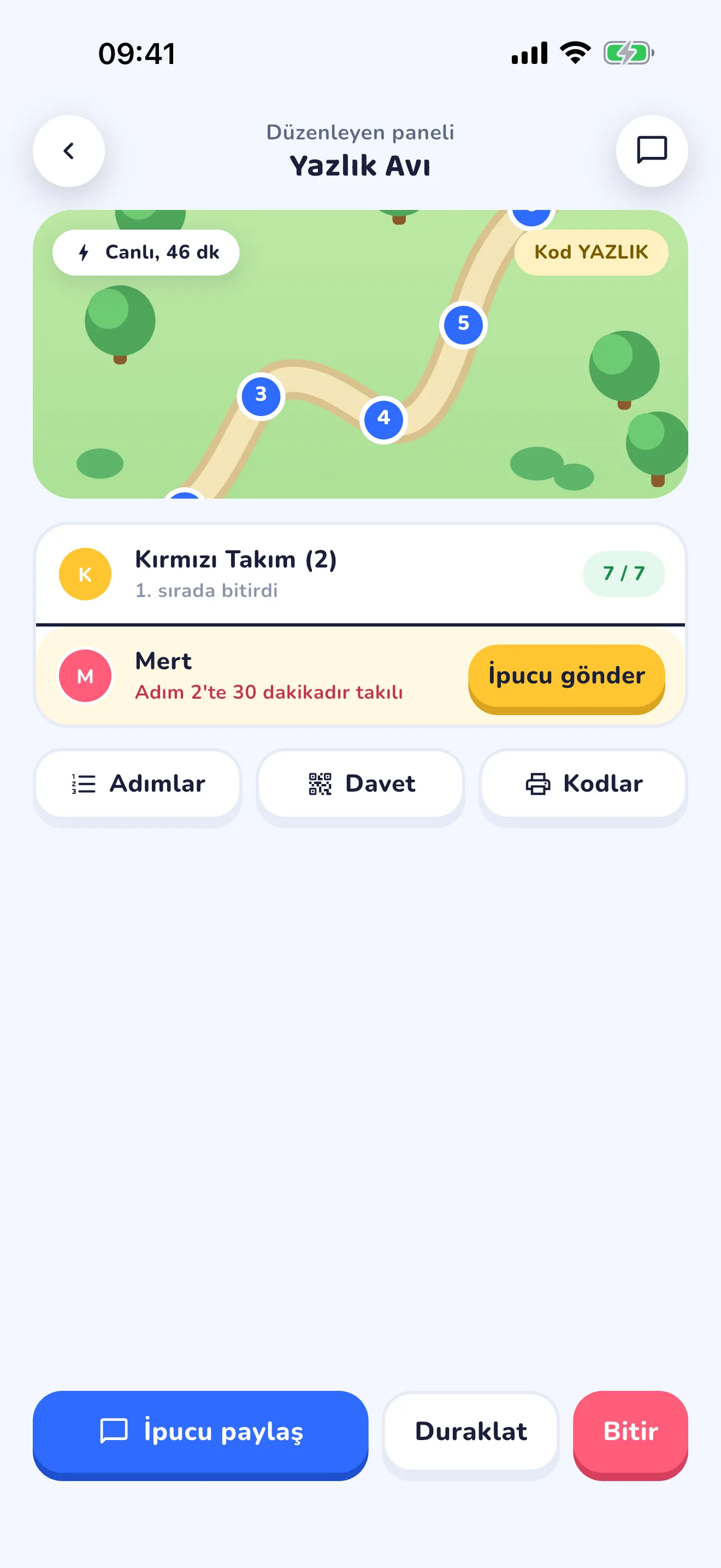 Hazine Avı app screen 3
