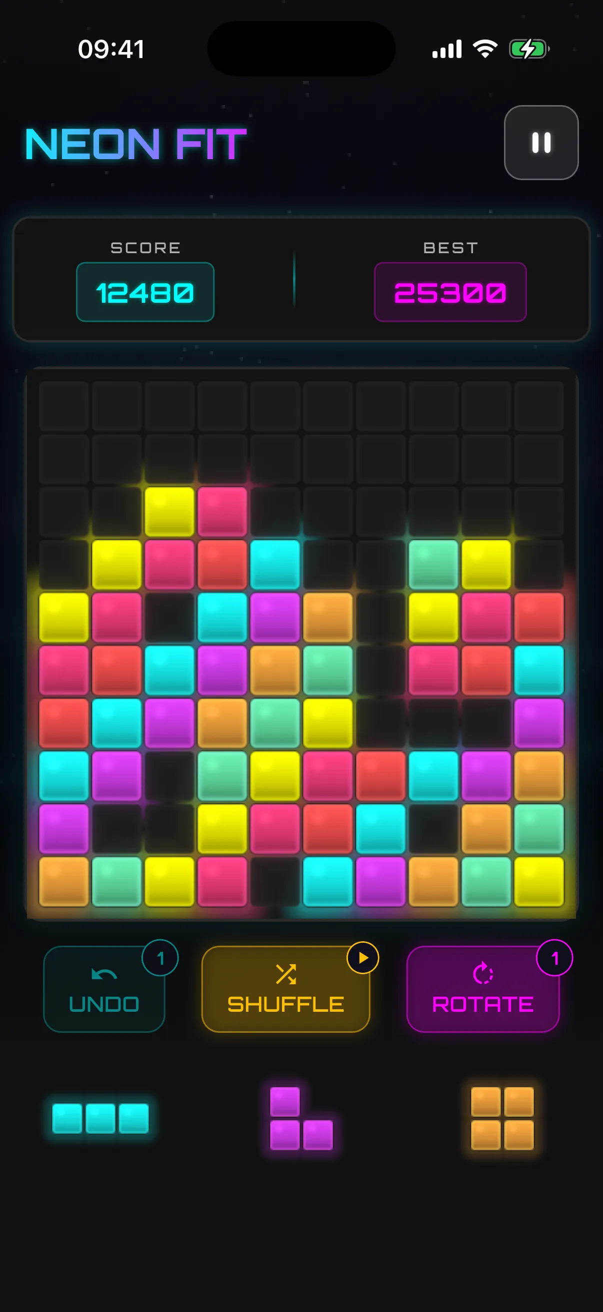 Neon Fit app screen 4