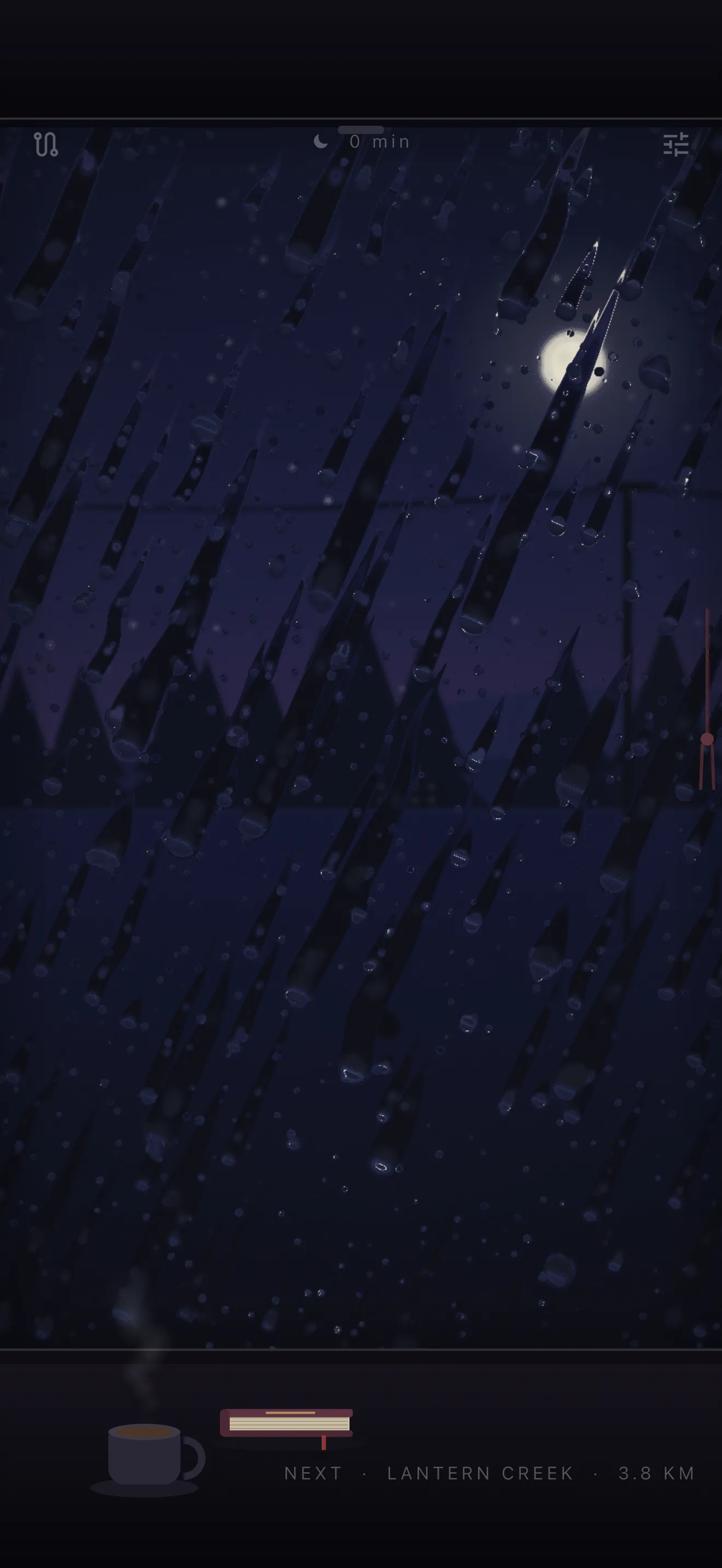 Night Train app screen 1