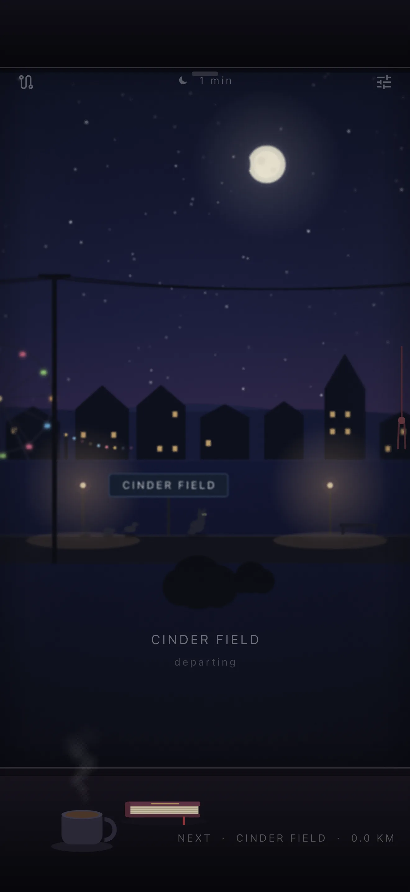Night Train app screen 2