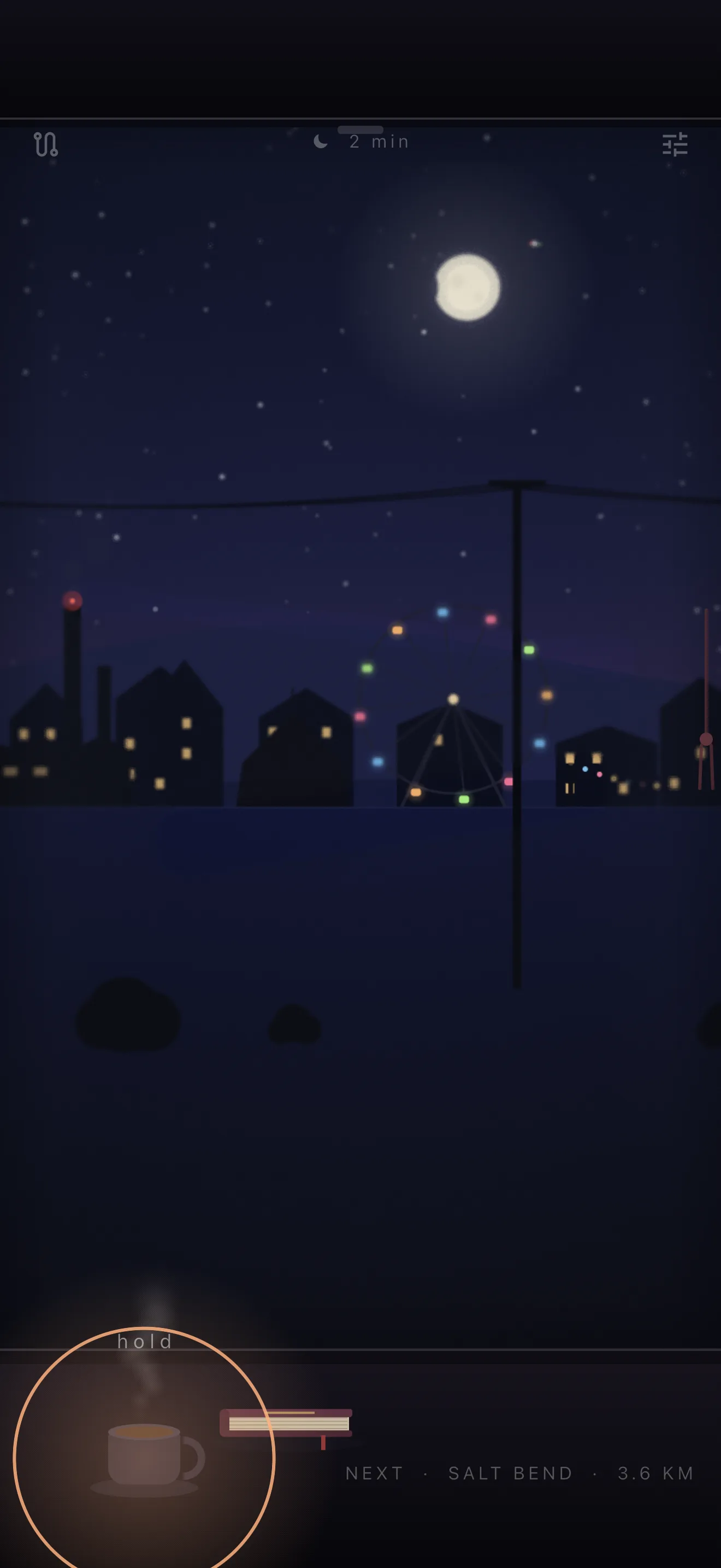 Night Train app screen 3